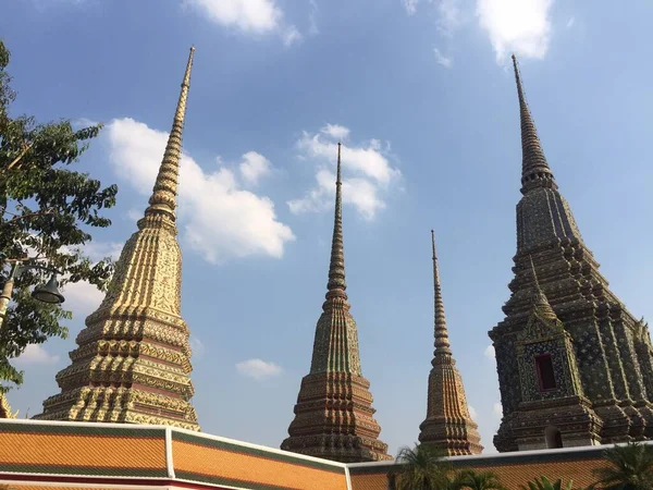 Wat Pho Tempel Des Liegenden Buddha Ist Ein Buddhistischer Tempelkomplex — Stockfoto
