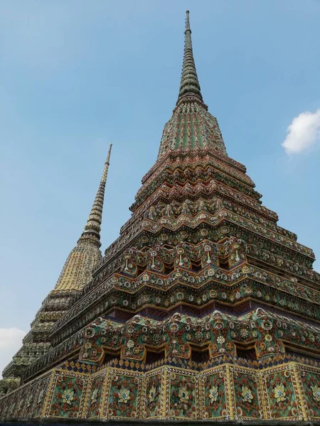 Wat Pho Temple Bouddha Incliné Est Complexe Temple Bouddhiste Bangkok — Photo