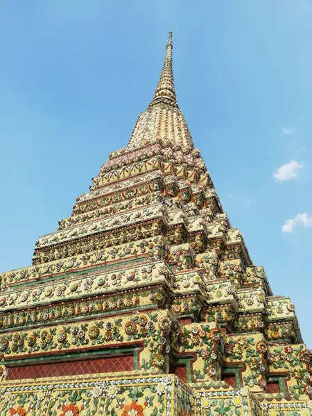 Wat Pho Rozciągacz Leżącego Buddy Jest Buddyjskim Kompleksem Rozciągacza Bangkoku — Zdjęcie stockowe
