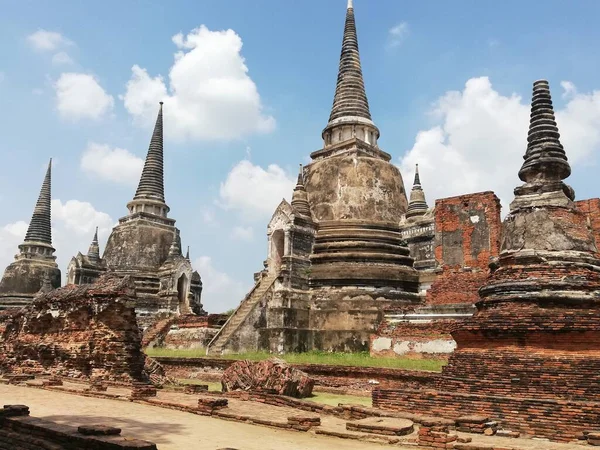 Wat Phra Sri Sanphet Das Symbol Der Provinz Ayutthaya Thailand — Stockfoto