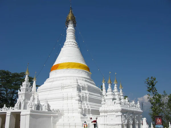 Wat Fráze Doi Kong Vrchol Chrámu Mae Hong Son Thajsko — Stock fotografie