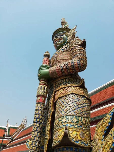 泰国曼谷Wat Phra Kaew的恶魔卫士 — 图库照片