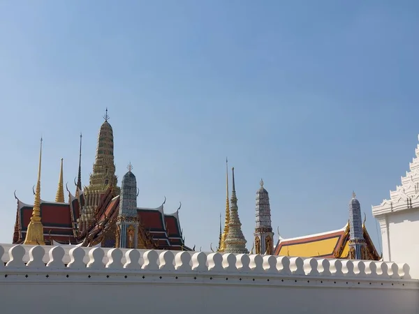 Chrám Smaragdového Buddhy Bangkoku Thajsku — Stock fotografie