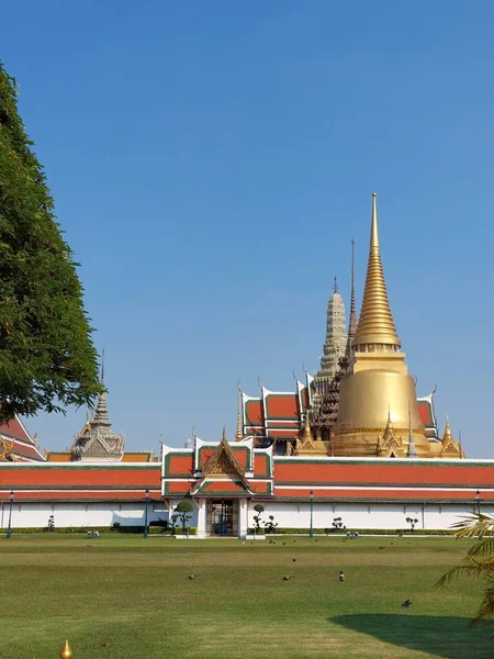Chrám Smaragdového Buddhy Bangkoku Thajsku — Stock fotografie