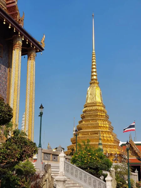 Świątynia Szmaragdowej Buddy Bangkoku Tajlandia — Zdjęcie stockowe