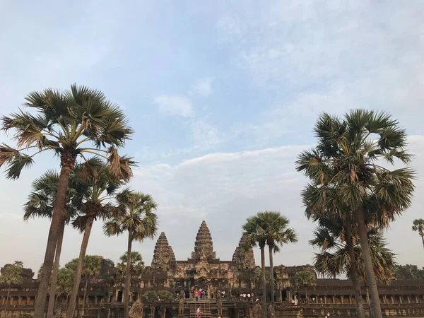 Grand Monument Religieux Monde Angkor Wat Siem Reap Cambodge — Photo
