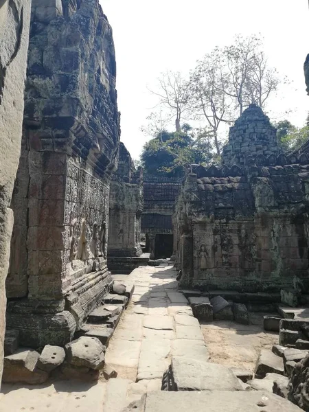 Chrám Preah Chán Chrám Angkoru Kambodža — Stock fotografie