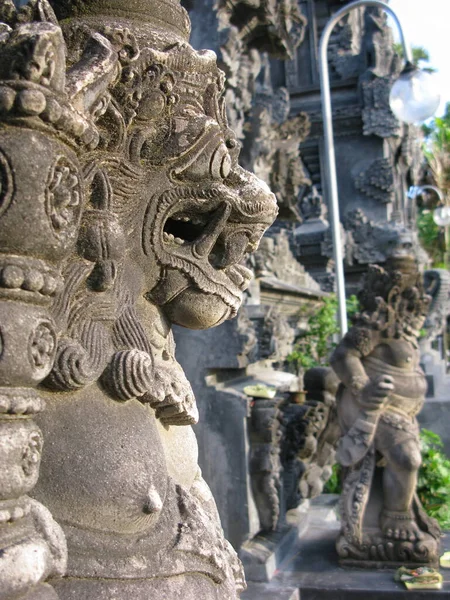 Patung Tradisional Bali Untuk Dekorasi Indonesia — Stok Foto