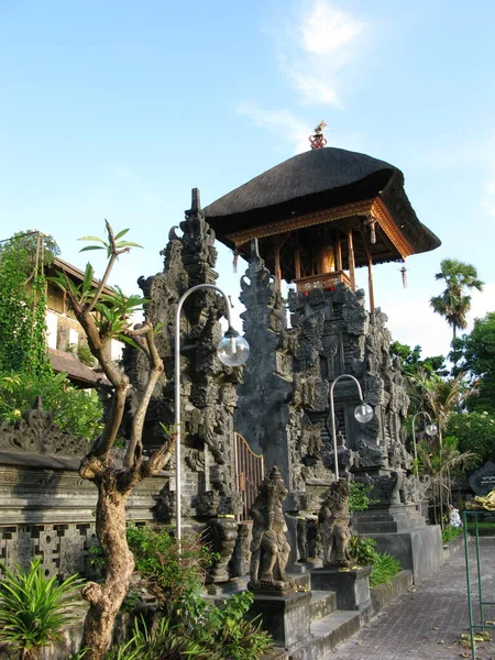Escultura Tradicional Balinesa Para Decoración Indonesia — Foto de Stock