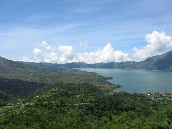 Volcán Lago Batur Islas Menores Sonda Indonesia — Foto de Stock