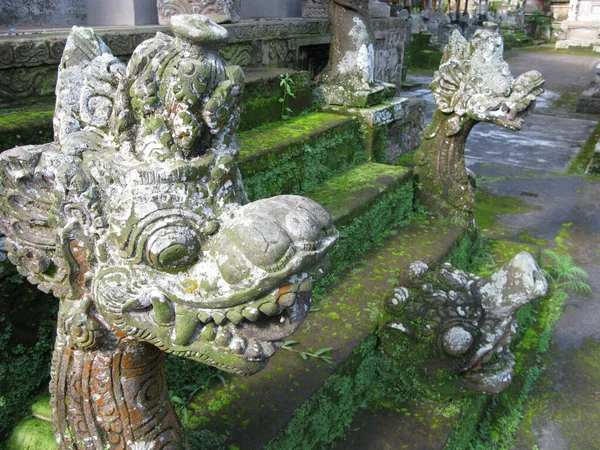 Patung Dekoratif Pura Kehen Indonesia — Stok Foto
