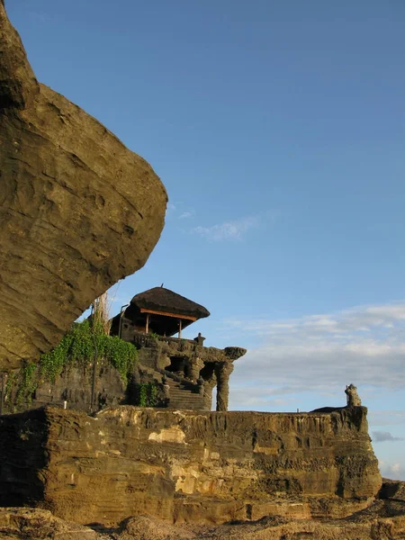 Tanah Lot Temple Ett Antikt Hinduiskt Tempel Bali Indonesien — Stockfoto