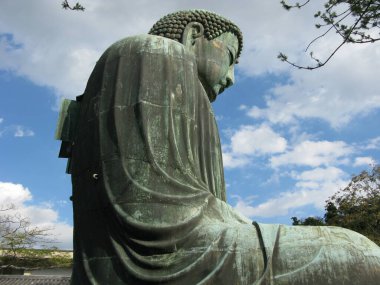 Kamakura 'nın Büyük Buda' sı, Kotoku-in Tapınağı, Japonya.