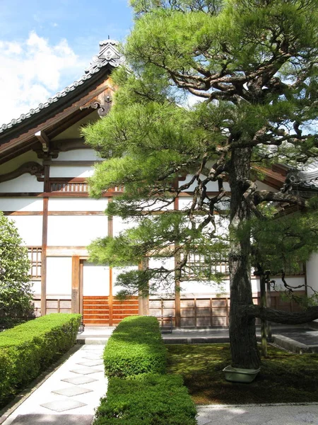 Ginkaku Ναός Του Silver Pavilion Ένας Ναός Zen Στο Κιότο — Φωτογραφία Αρχείου