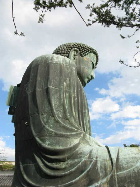 Μεγάλος Βούδας Της Kamakura Ναός Kotoku Ιαπωνία — Φωτογραφία Αρχείου