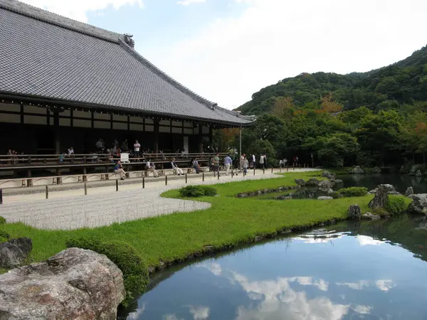 Una Delle Attrazioni Più Famose Arashiyama Tempio Tenryu Tempio Zen — Foto Stock