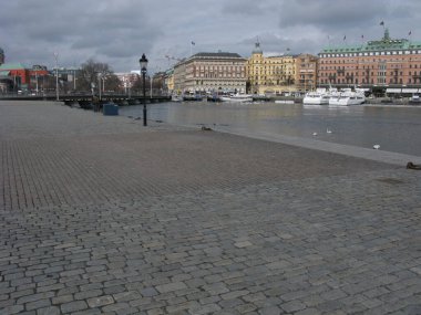 Stockholm, İsveç 'te güzel binalar ve mimari.