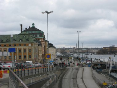 Stockholm, İsveç 'te güzel binalar ve mimari.