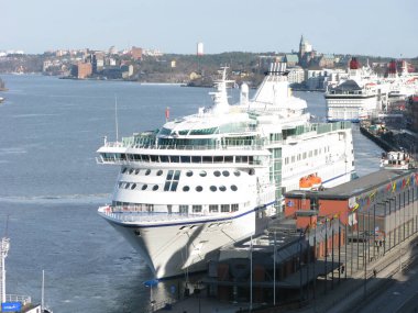 İsveç 'te Stockholm Limanı.  