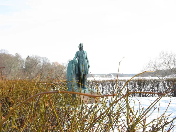 Pomnik Gunnara Wennerberga Sztokholmie Szwecja — Zdjęcie stockowe