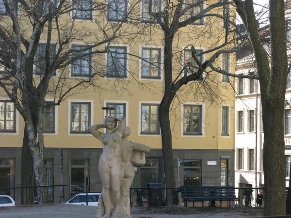 Krásné Umělecké Sochy Stockholmu Švédsko — Stock fotografie
