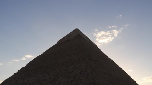 Starożytna Egipska Piramida Gizie Egipt — Wideo stockowe