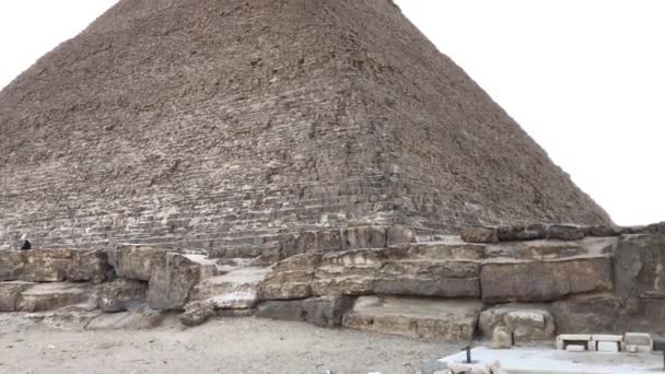 Starověká Egyptská Pyramida Gíze Egypt — Stock video