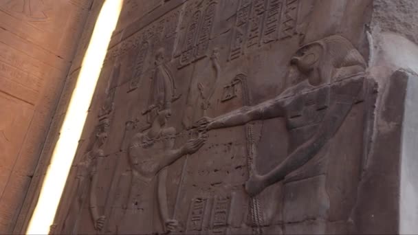 Der Tempel Von Kom Ombo Assuan Ägypten — Stockvideo