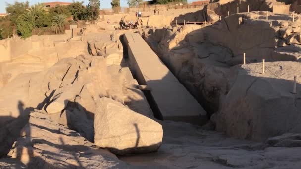 Obelisco Inacabado Asuán Egipto — Vídeos de Stock