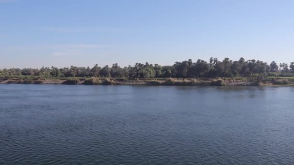 Круиз Реке Нил Египте — стоковое видео