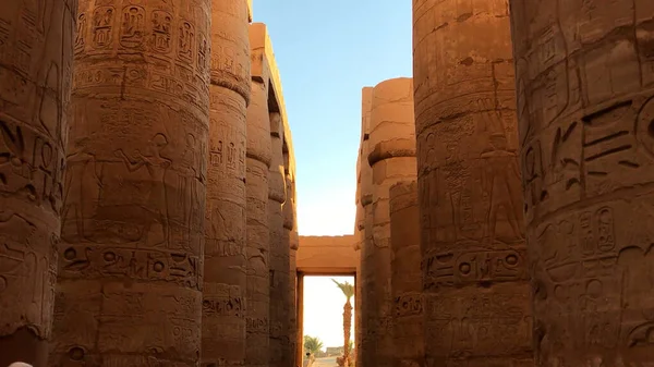 Mısır Daki Büyük Karnak Tapınağı Hypostyle Salonu — Stok fotoğraf