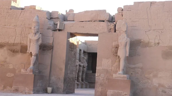 卡尔纳克寺 埃及最大的寺庙建筑群 — 图库照片
