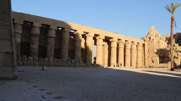 Ναός Karnak Μεγαλύτερο Συγκρότημα Ναού Στην Αίγυπτο — Φωτογραφία Αρχείου