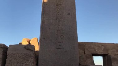 Mısır Obelisk Karnak Tapınağı, Mısır. 