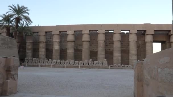 Templo Karnak Complejo Templos Más Grande Egipto — Vídeo de stock
