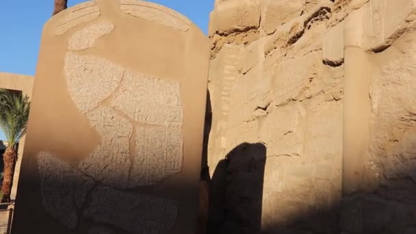 Chrám Karnaka Největší Chrámový Komplex Egyptě — Stock video