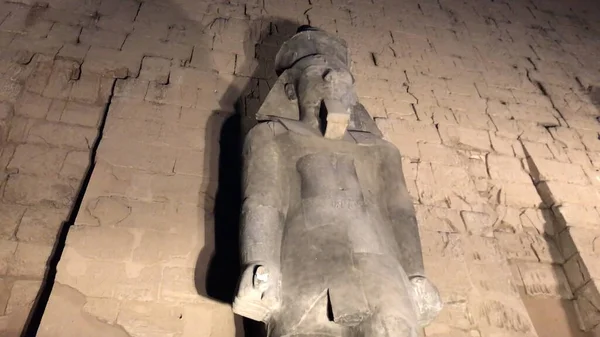 Kolossale Statue Von Ramses Eingang Des Luxor Tempels Ägypten — Stockfoto