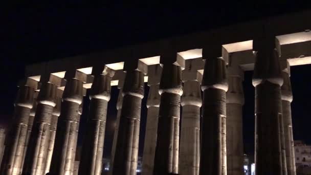 Corte Sol Amenhotep Iii Templo Luxor Egito — Vídeo de Stock
