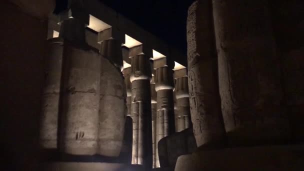 Sun Court Amenhotep Iii Chrámu Luxor Egyptě — Stock video
