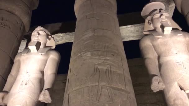 Halaman Ramses Luxor Temple Mesir — Stok Video