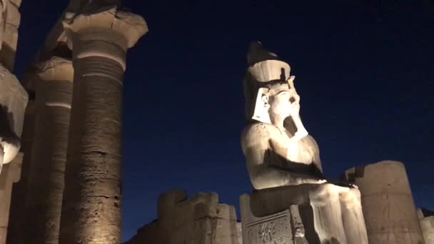 Patio Ramsés Templo Luxor Egipto — Vídeos de Stock