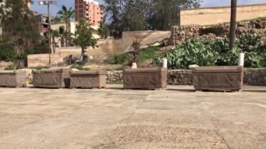 İskenderiye, Mısır 'daki Kom El Shoqafa' nın yeraltı mezarları.