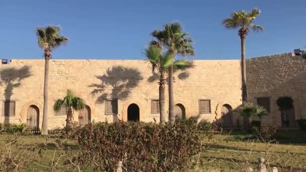 Citadellet Qaitbay Eller Fästningen Qaitbay Alexandria Egypten — Stockvideo
