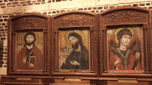 Die Kirche Der Heiligen Sergius Und Bacchus Abu Serga Kairo — Stockvideo