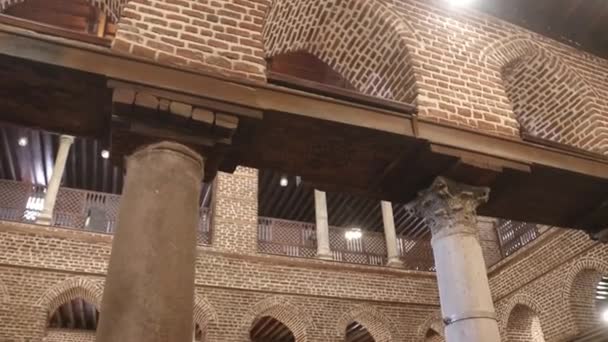 Kościół Sergiusza Bachusa Abu Serga Kairze Egipt — Wideo stockowe