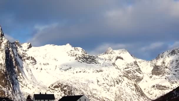 Vedere Scenică Lungul Drumului Insulele Lofoten Norvegia — Videoclip de stoc