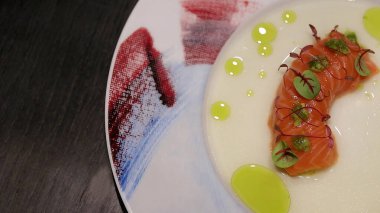 Somon Tiradito, Aperatif, Akira Back Restoranı.