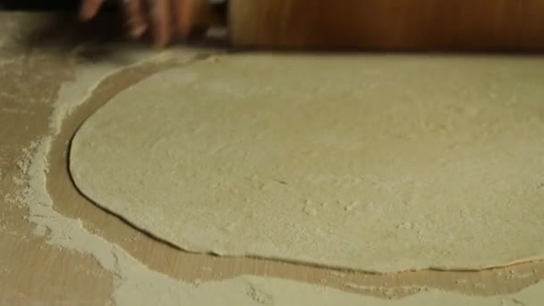 Fabricación Lavash Pan Plano Armenia — Vídeos de Stock