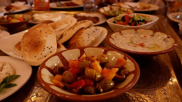 Иорданское Барбекю Mezze Dishes — стоковое фото