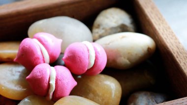 Keçi peynirli pancar pancarı, Singapur 'da Polen Restoranı.